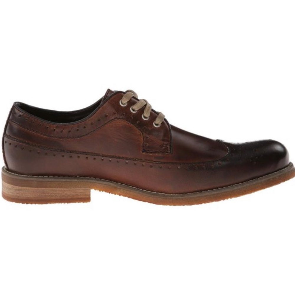 BEDSTU Beacon Tawny Zone Leather Distressed Wingtip Lace Up Oxford Derb…
